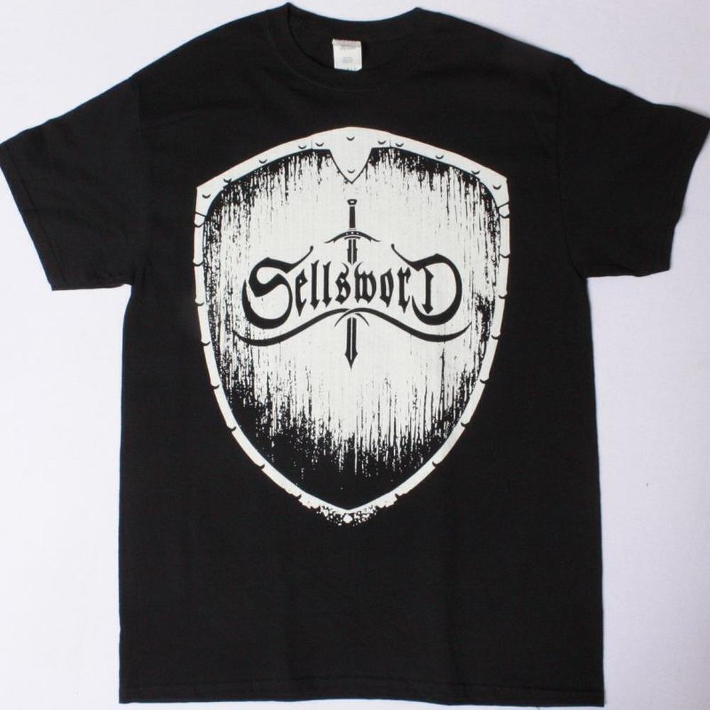 Sellsword Silver Shield Metal Band Fantasy Graphic Classic Black Unisex T-Shirt
